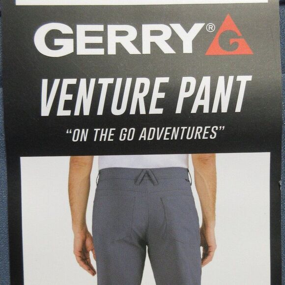 GERRY Venture Hiking Work Commuter Tech Pant 40x30 Cargo Utility Blue Grey 1 NWT - Picture 4 of 14